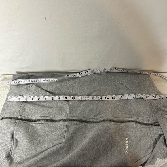 Reebok Heather Gray Zip-Up Hoodie w/ Front Pockets - S/P - Picture 11 of 11